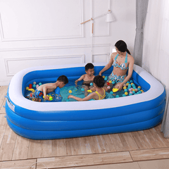 Piscina inflable portátil de 3 capas para adultos y niños, bañera plegable para exteriores e interiores, 1,5/2,1/3,05 m