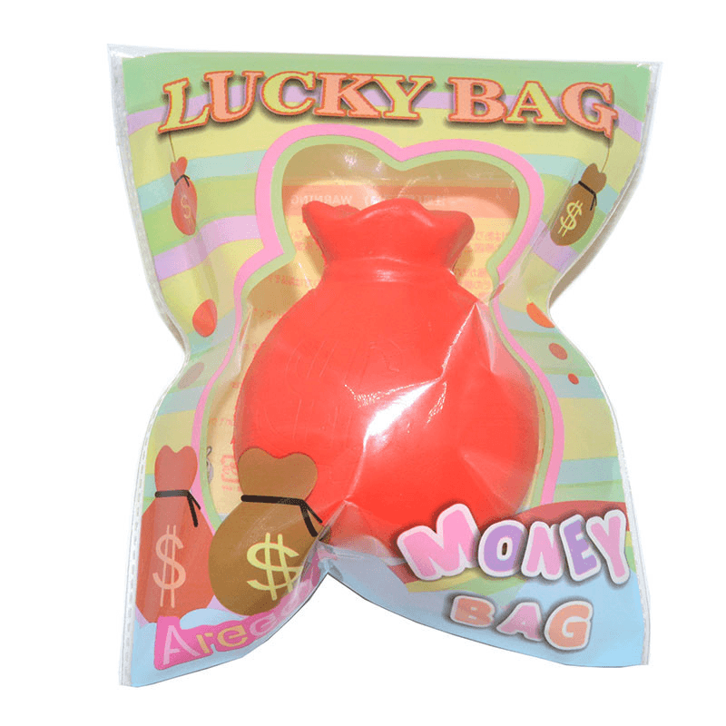 Areedy Squishy Fortune Money Lucky Bag New Year Gift 9Cm Licensed Slow Rising Original Packaging Toy