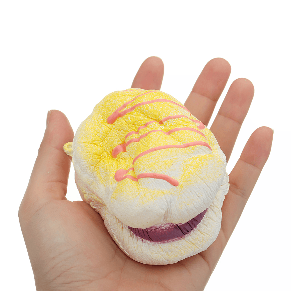 Cream Pineapple Bread Bag Puff Squishy 8Cm Slow Rising Toy Soft Gift Collection