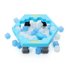 FUNTOK save Penguin Ice Kids Puzzle Game Break Ice Block Hammer Trap Party Toy Pretend Icebreaker