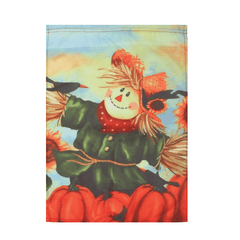 Décorations de jardin d'automne 12'' X 18'' Black Crow Pumpkins Scarecrow &amp; Sunflower