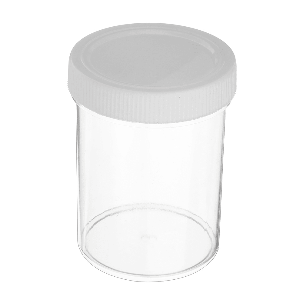 Bouteille ronde et dure vide à couvercle blanc de 120 ml pour boue de cristal Slime, accessoires faits à la main