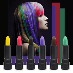 6 Colors Hair Dyeing Stick Non-Toxic Hair Salon DIY Hair Coloring