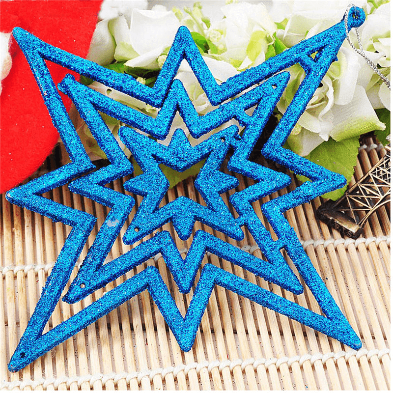 1Pc Star 15Cm Christmas Tree Pendant Ornaments Holiday Party Hanging Decoration Toys