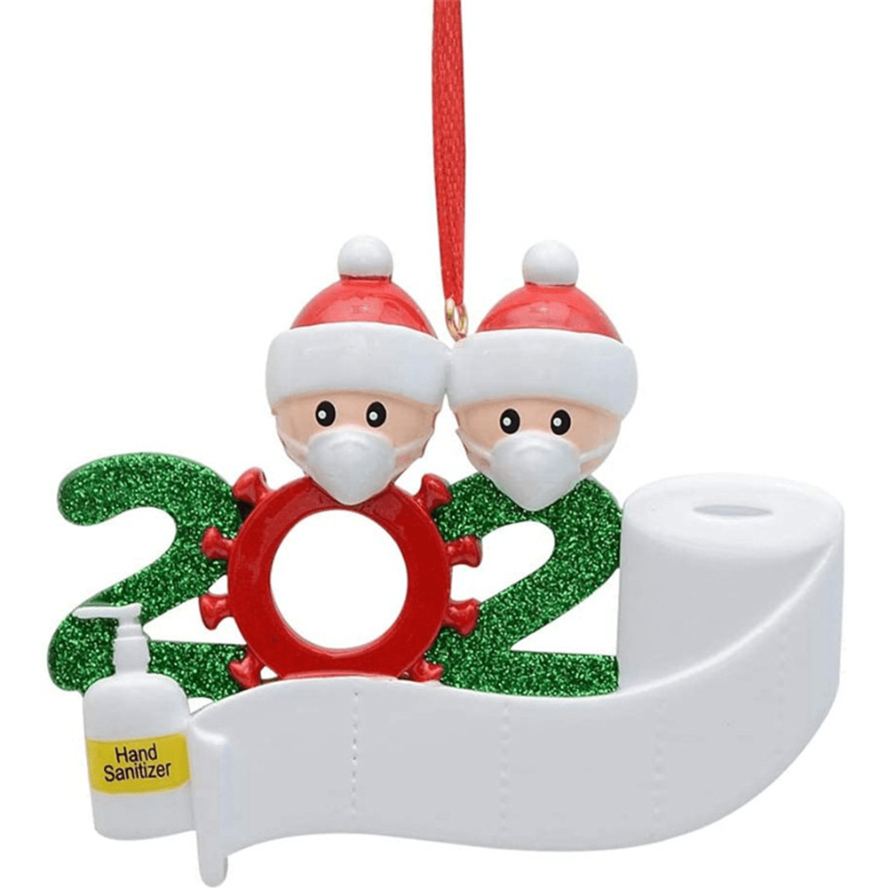 Adornos navideños con forma de figura de Papá Noel, muñeco de nieve, árbol de Navidad, regalo de Acción de Gracias, decoración del hogar, 2020