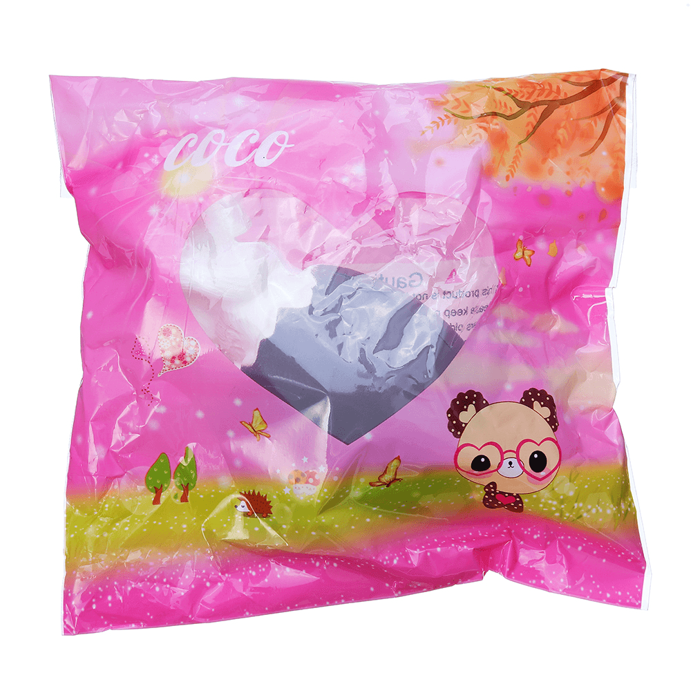 Œuf de lapin squishy de 13 cm avec sac fantaisie, jouet à presser, cadeau de Noël