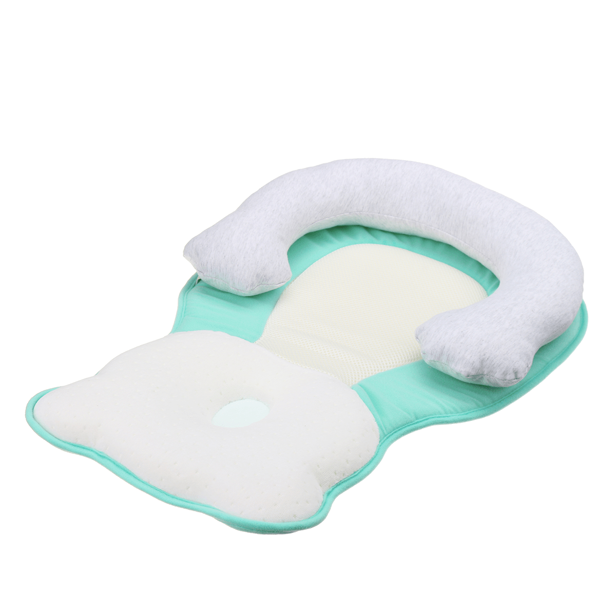 Oreiller respirant pour nouveau-né, tapis de sommeil anti-tête plate pour berceau, support de cou