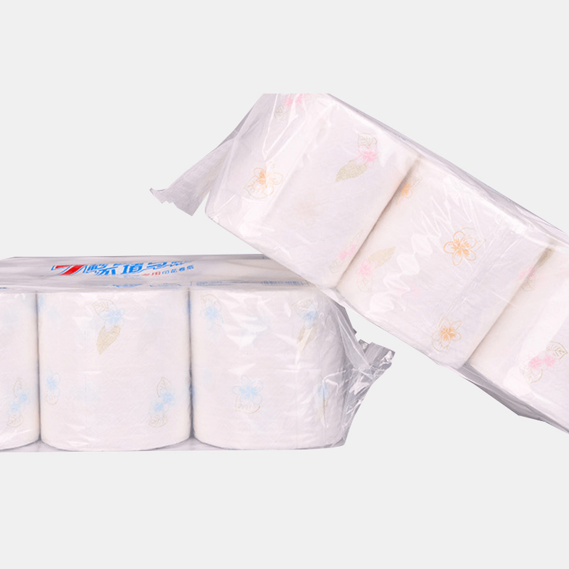 6 Rolls Printing 7-Second Roll Paper Toilet Paper Hotel Soft Hydrated Wood Pulp Toilet Pape