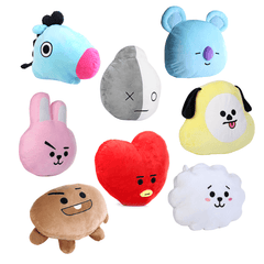 For KPOP BTS BT21 TATA SHOOKY RJ SUGA COOKY JIMIN Bed Plush Pillow Doll