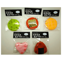 Colgante de galleta con sonido blando de 6 cm, estilo japonés, regalo para niños con embalaje