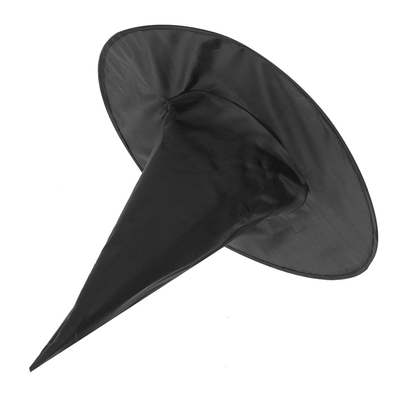 3 piezas de sombrero puntiagudo negro de bruja de Halloween para adultos y niños, cosplay de 37 x 38 cm