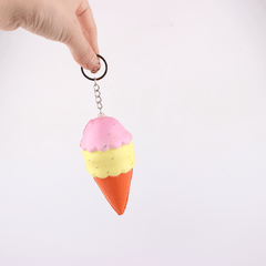 Cartoon Hanging Ornament Squishy with Key Ring Packaging Pendant Toy Gift Decor Collection with Packaging