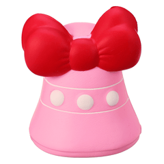 Jouet doux géant en forme de cloche avec nœud papillon et squishy à remontée lente de 12 cm, collection cadeau avec emballage