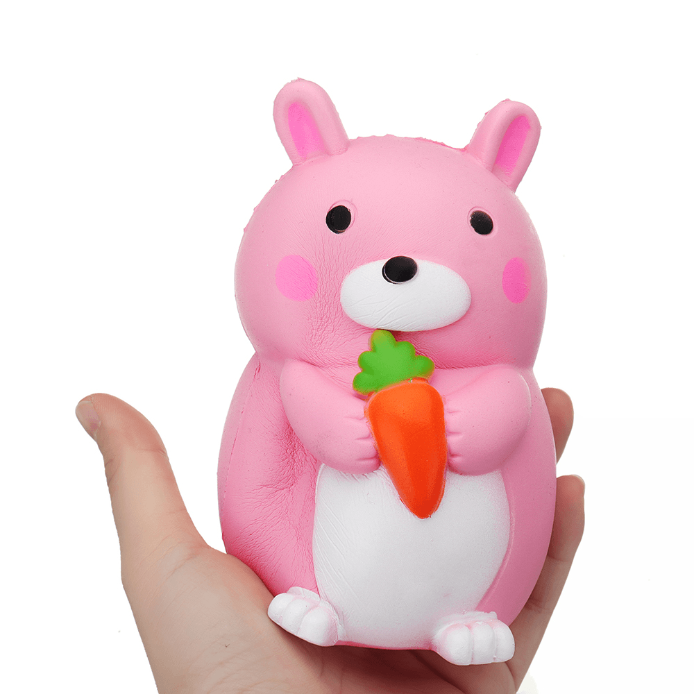 Carrot Rabbit Squishy 9*12.5Cm Slow Rising with Packaging Collection Gift Soft Toy