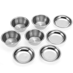 ENPEI 40 piezas Mini juego de utensilios de cocina Juego de ollas y sartenes de acero inoxidable para niños Juego de rol Juguete de regalo