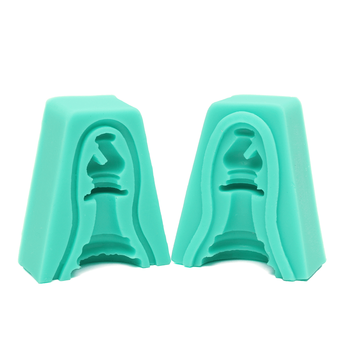 Lot de 6 moules à gâteaux fondants en silicone 3D en forme d'échecs internationaux, pour chocolat, cupcakes, bonbons, savon