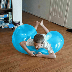 Bola de burbujas gigante inflable multicolor de 120 cm con relleno de agua, juguetes para niños, regalo de juego