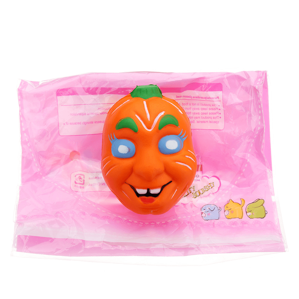 Halloween Pumpkin Squishy 7.5*9.5CM Slow Rising with Packaging Collection Gift Soft Toy