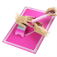 1 ensemble de coussin d'entraînement en silicone pour nail art, coussin pour la main, coussin pour table en dentelle, tapis lavable, kit d'outils de manucure