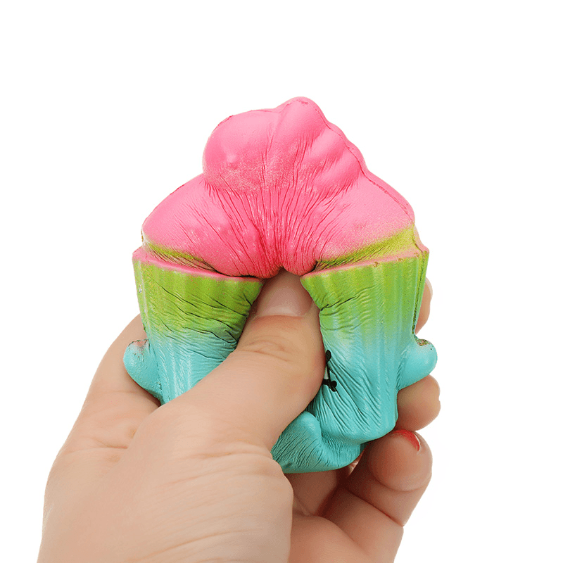 2Pcs Cream Cake Squishy 6.5*3.5Cm Slow Rising Soft Collection Gift Decor Toy