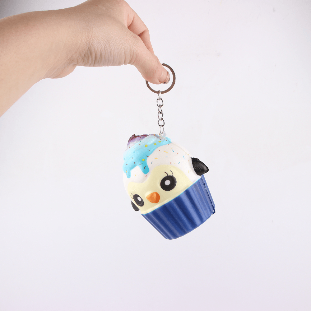 Cartoon Hanging Ornament Squishy with Key Ring Packaging Pendant Toy Gift Decor Collection with Packaging