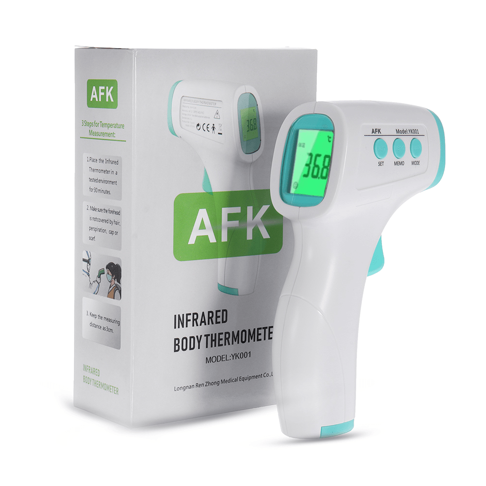 Thermomètre infrarouge électronique frontal portable certifié CE/FDA sans contact LCD numérique testeur de mesure de la température de la fièvre pour bébé adulte enfant thermomètre numérique