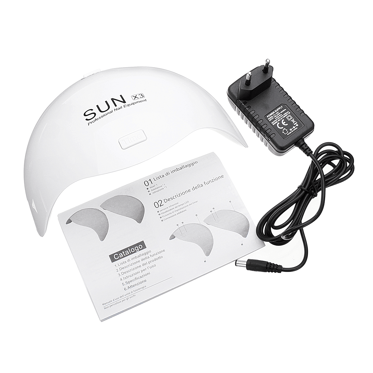 Lampe à ongles UV 12 LED 24 W SUNX3 - Sèche-ongles à LED - Bouton tactile - Réglage de l'heure