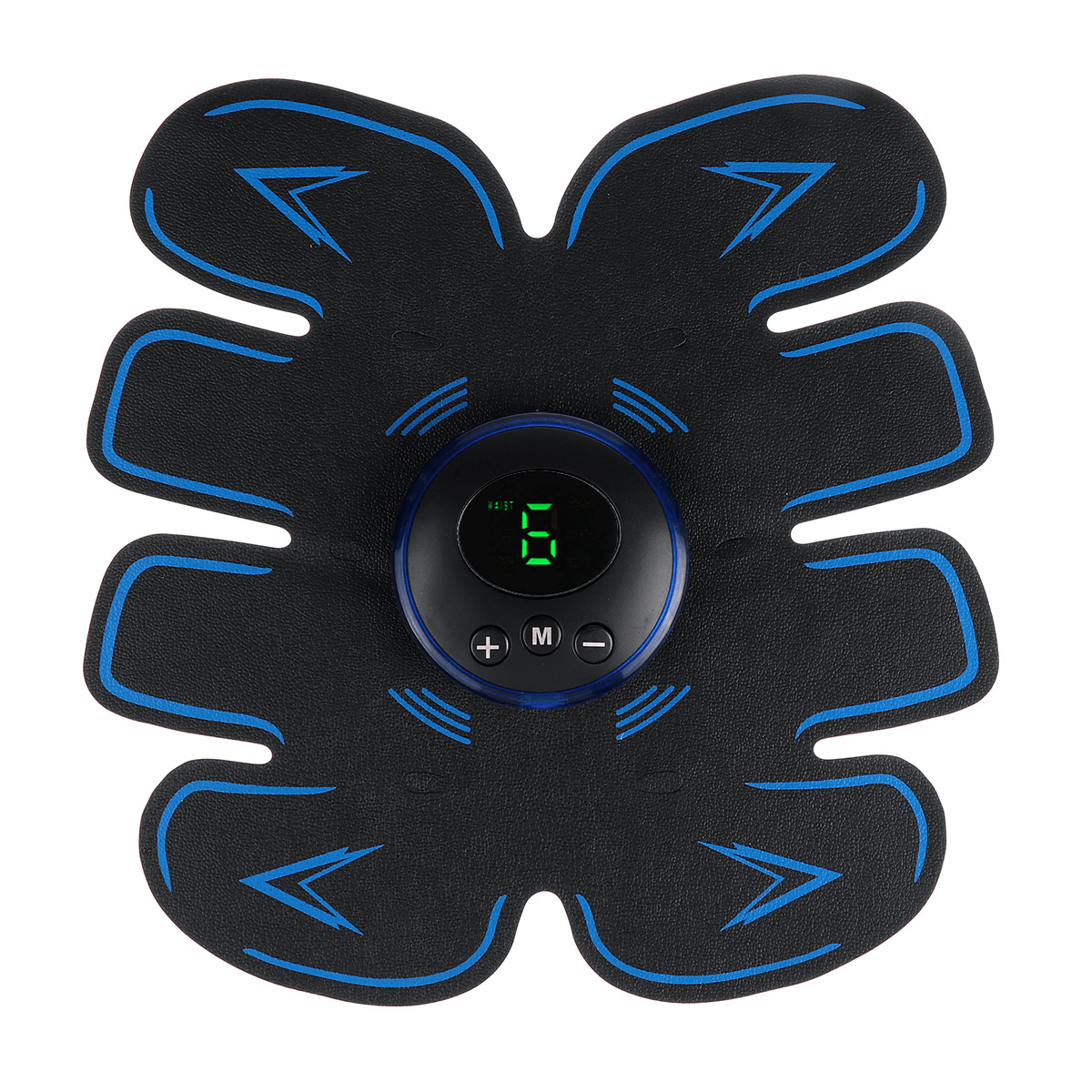 Entrenador de músculos abdominales, herramienta de entrenamiento de fitness con 6 modos, carga USB, modelado corporal, pérdida de grasa