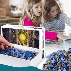 1000 pièces Nuit Etoilee DIY Assemblage Puzzles Paysage Image Jeux Éducatifs Jouet pour Adultes Enfants Joli Cadeau