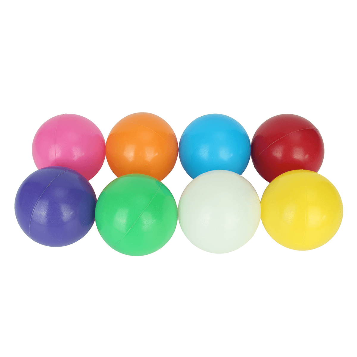 Lot de 100 balles de natation colorées en plastique souple pour bébé et enfant, 8 cm