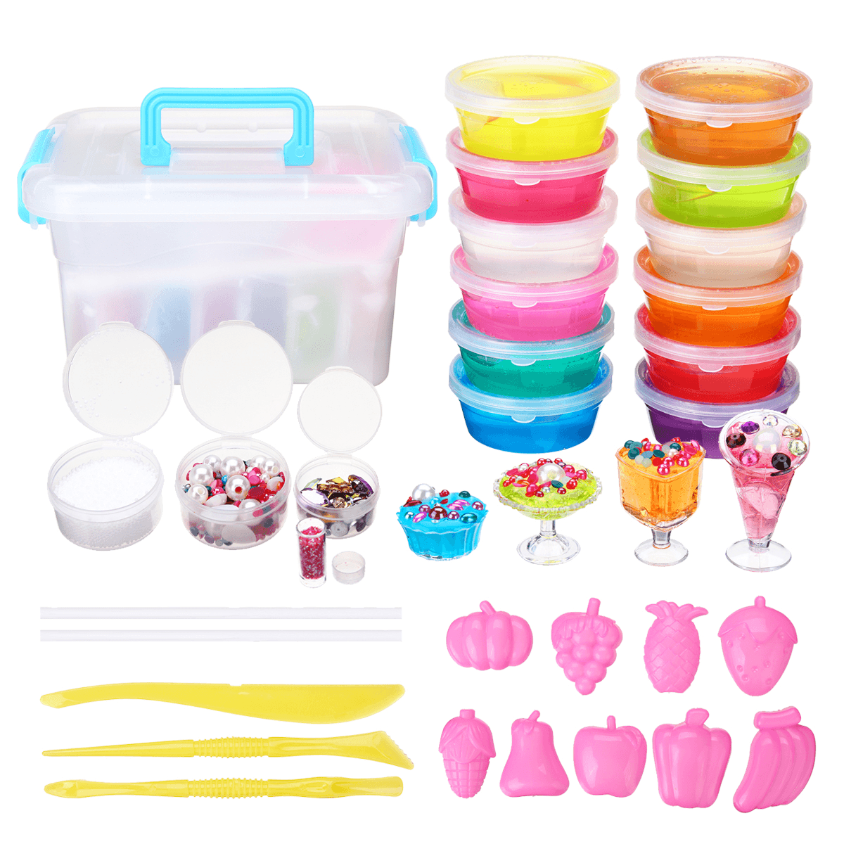 Molde de plastilina suave para hacer slime en 10 colores, para dibujar y moldear arcilla polimérica, para niños, manual de entrenamiento