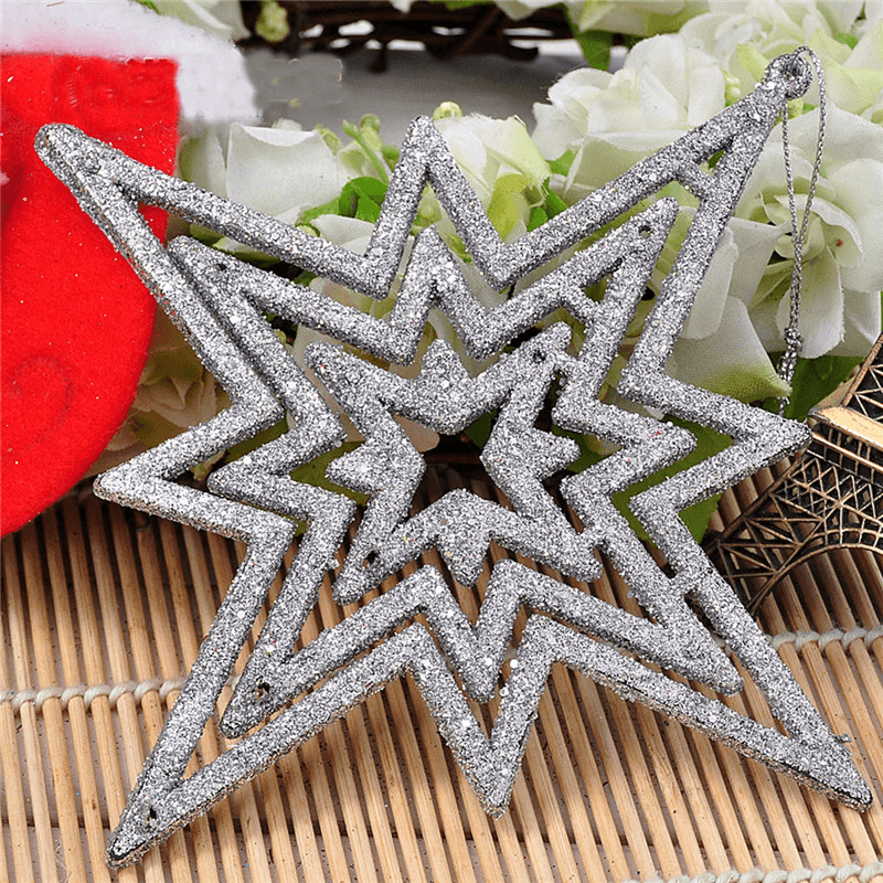 1Pc Star 15Cm Christmas Tree Pendant Ornaments Holiday Party Hanging Decoration Toys