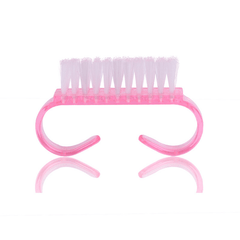 1 brosse de nettoyage en plastique pour la poussière des ongles, brosse de nettoyage à tête ronde pour pédicure, accessoires pour ongles