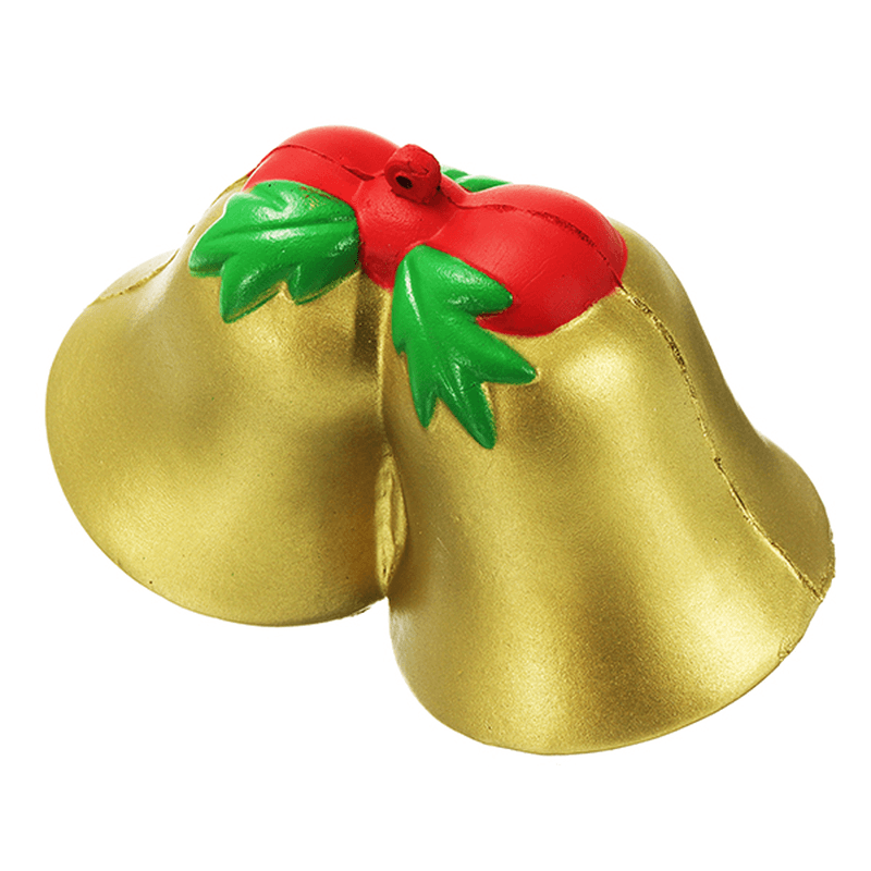 Chameleon Squishy Christmas Jingle Bell Slow Rising Toy with Packaging Kids Christmas Gift Decor