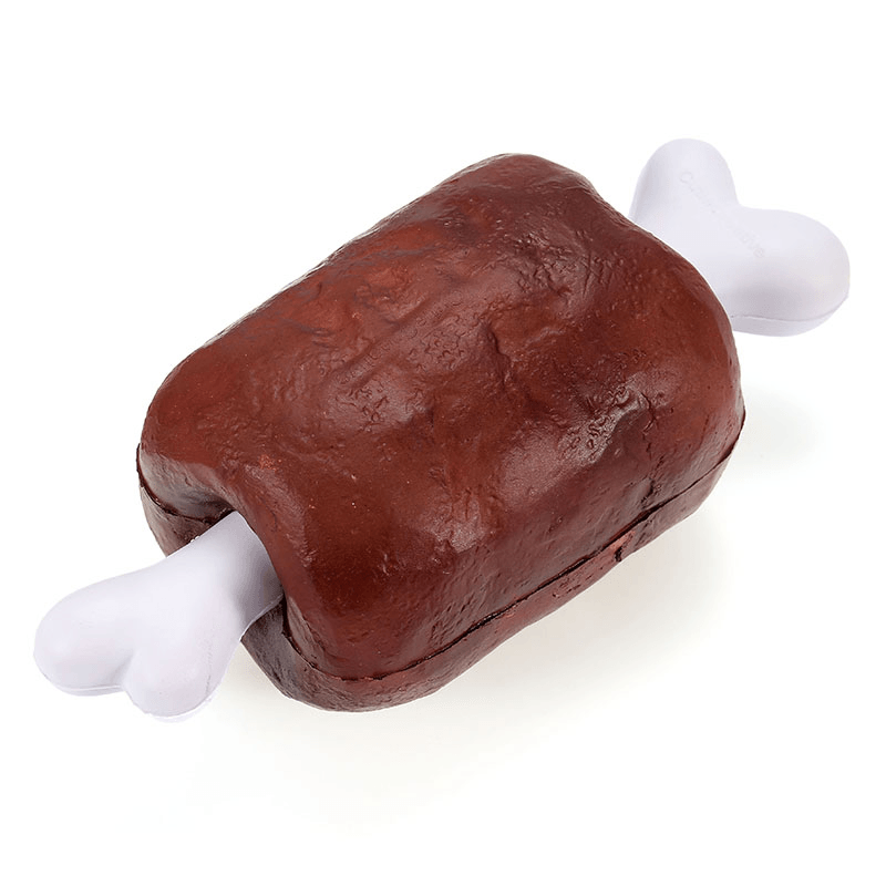 Squishy Ham avec os de viande 19 cm à montée lente Emballage d'origine Collection Cadeau Décor Jouet