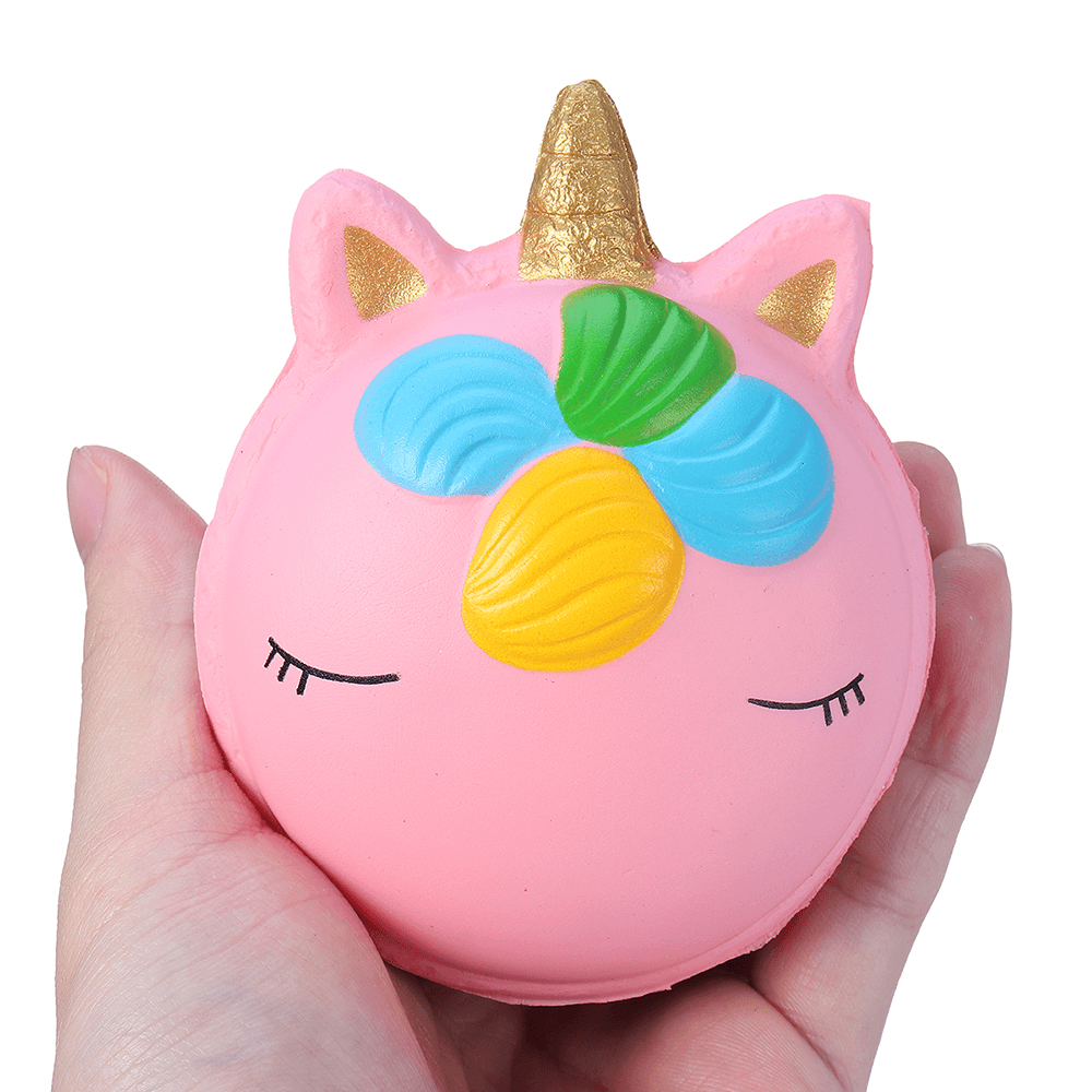 Fantasy Animal Squishy Unicorn Macaron 9CM Jumbo Toys Gift Collection with Packaging