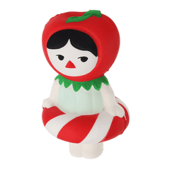 Christmas Gift Cherry Girl Squishy 13.5*8CM Slow Rising Soft Collection Gift Decor Toy with Packaging Collection