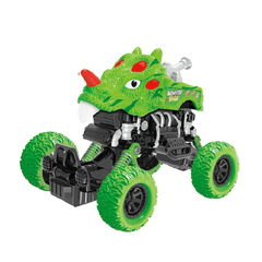 Coche de juguete de plástico con forma de dinosaurio verde para niños