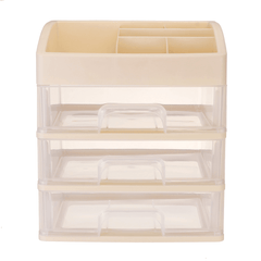 Organisateur de maquillage cosmétique à 1/2/3 couches, boîte de rangement bien rangée, boîte à bijoux, étagère, tiroir