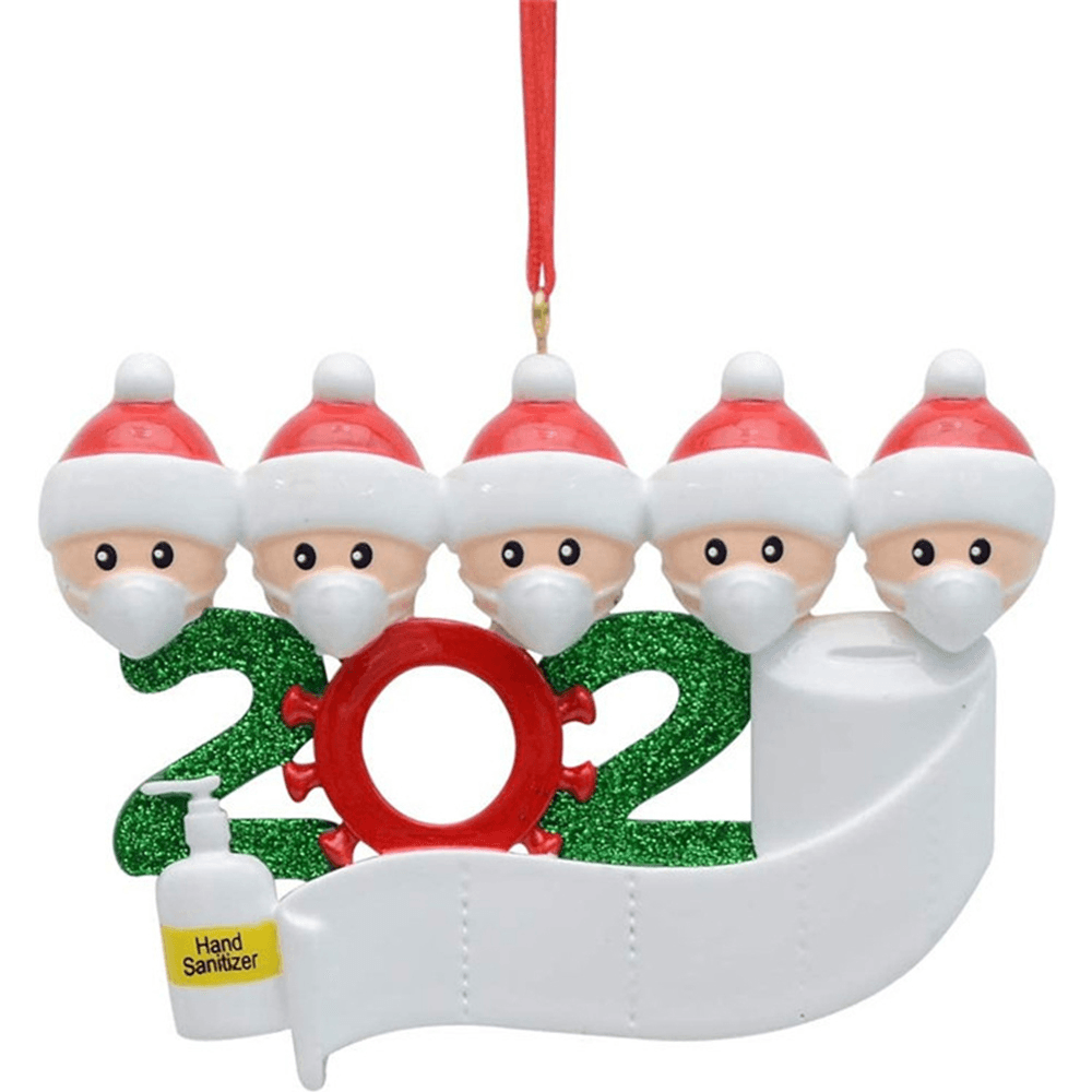 Adornos navideños con forma de figura de Papá Noel, muñeco de nieve, árbol de Navidad, regalo de Acción de Gracias, decoración del hogar, 2020