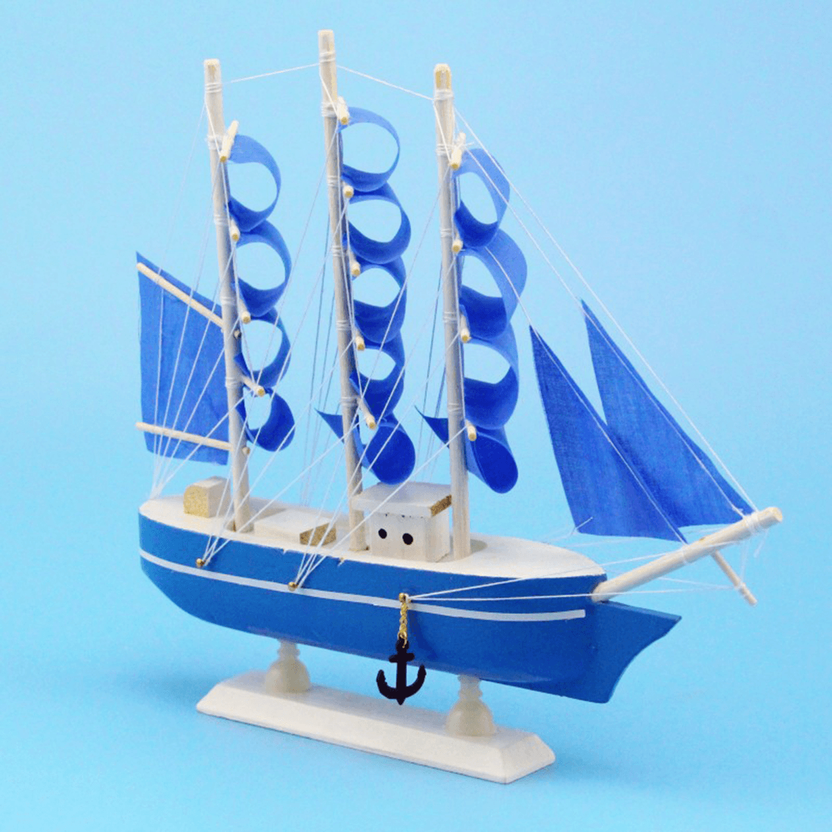 Maquette de bateau classique en bois 20/24/30 cm, kit de décoration à l'échelle