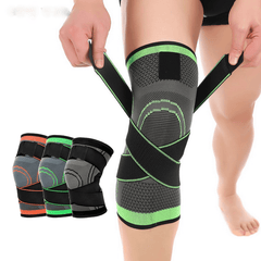 1 paire de genouillères de sport pour hommes, genouillères élastiques pressurisées, support de fitness, basket-ball, volley-ball, bandage protecteur