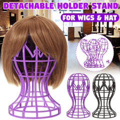 Soporte para peluca desmontable, soporte para gorra, soporte para cabello, cabeza de maniquí, herramienta de exhibición estable, soporte para peluca