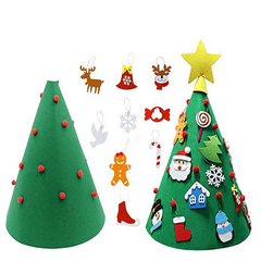 Christmas Hat Decoration Tree Handmade DIY Three-Dimensional Christmas Gift