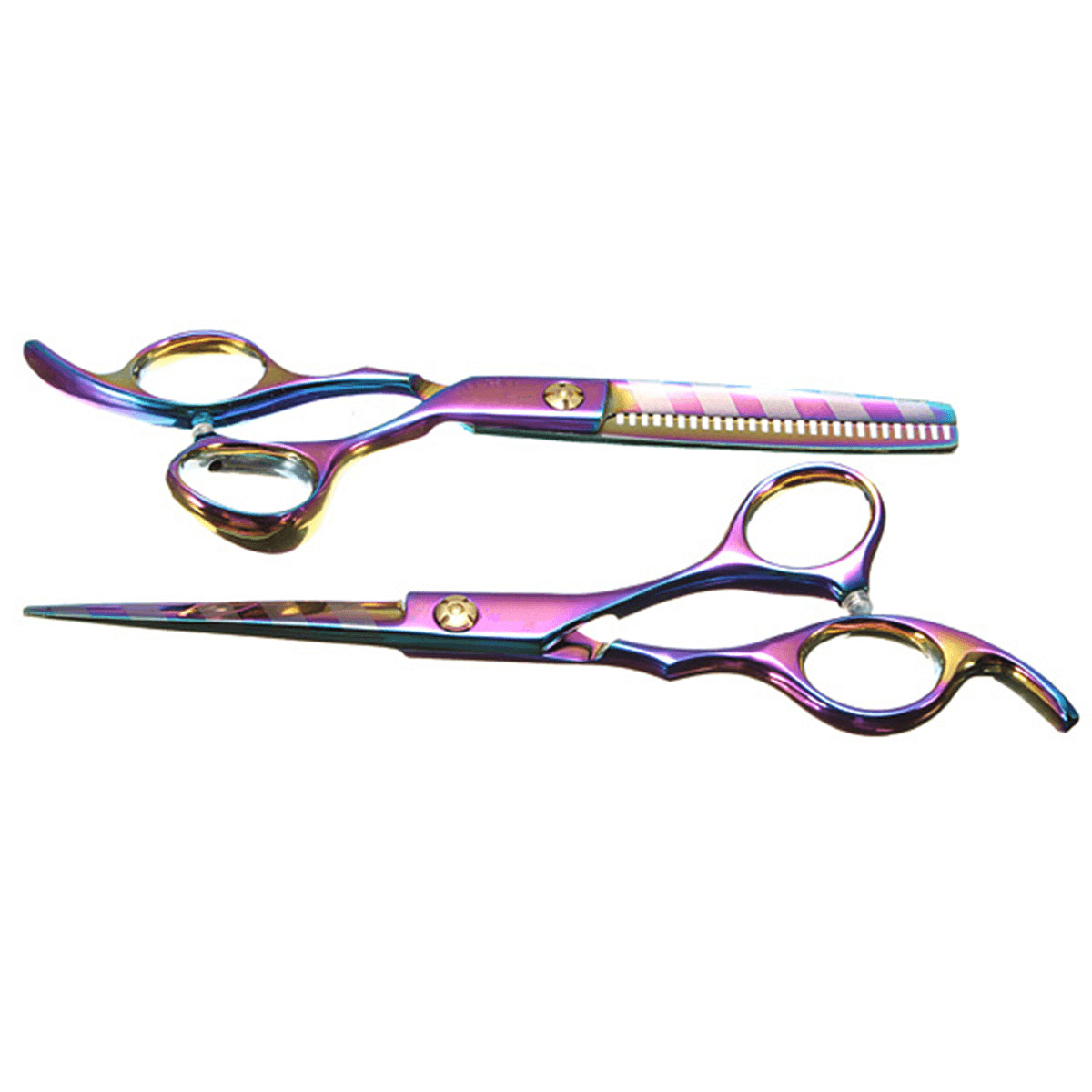 Lot de 3 ciseaux professionnels en acier inoxydable pour coupe de cheveux et effilage, outil de barbier, ensemble de peignes et ciseaux de coiffure