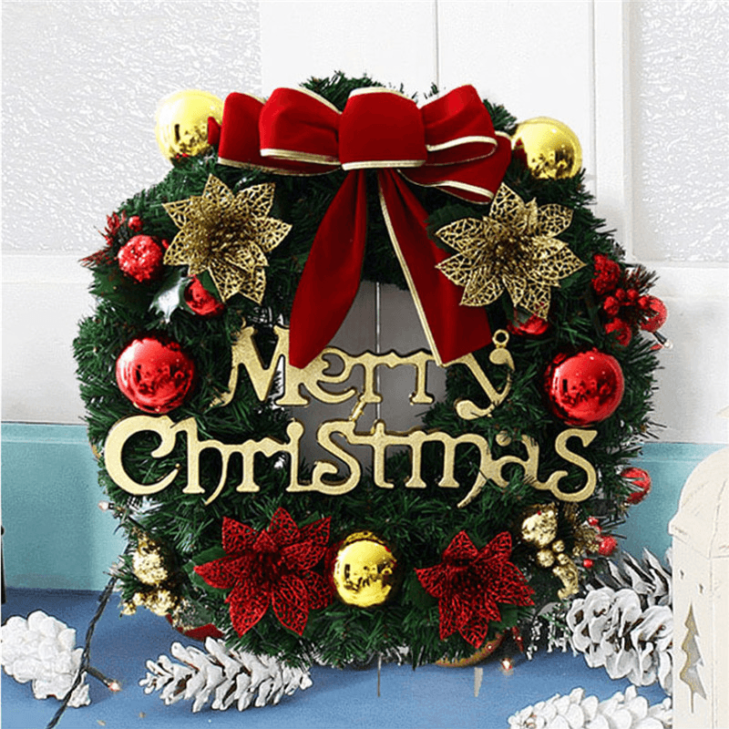 Christmas Holiday Wreath Door Ornament Garland Decoration Christmas Bell