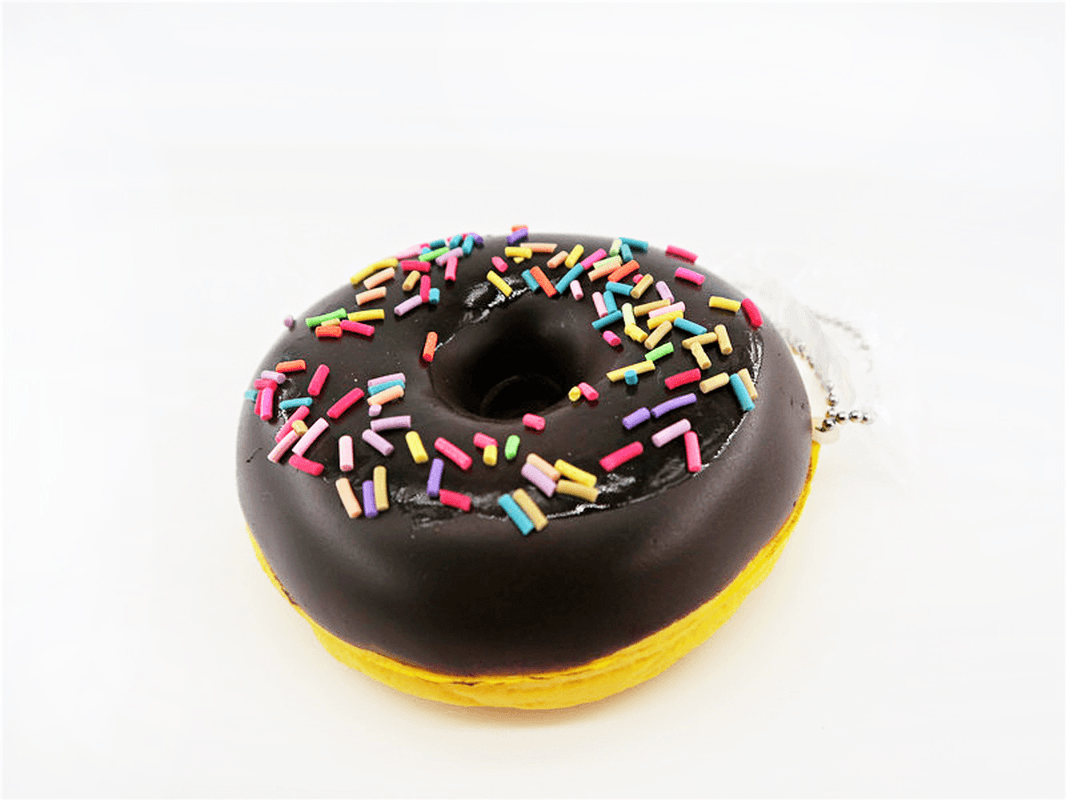 Cake Squishy Chocolate Donuts 9CM Scented Doughnuts Squeeze Jumbo Gift Collection with Packaging