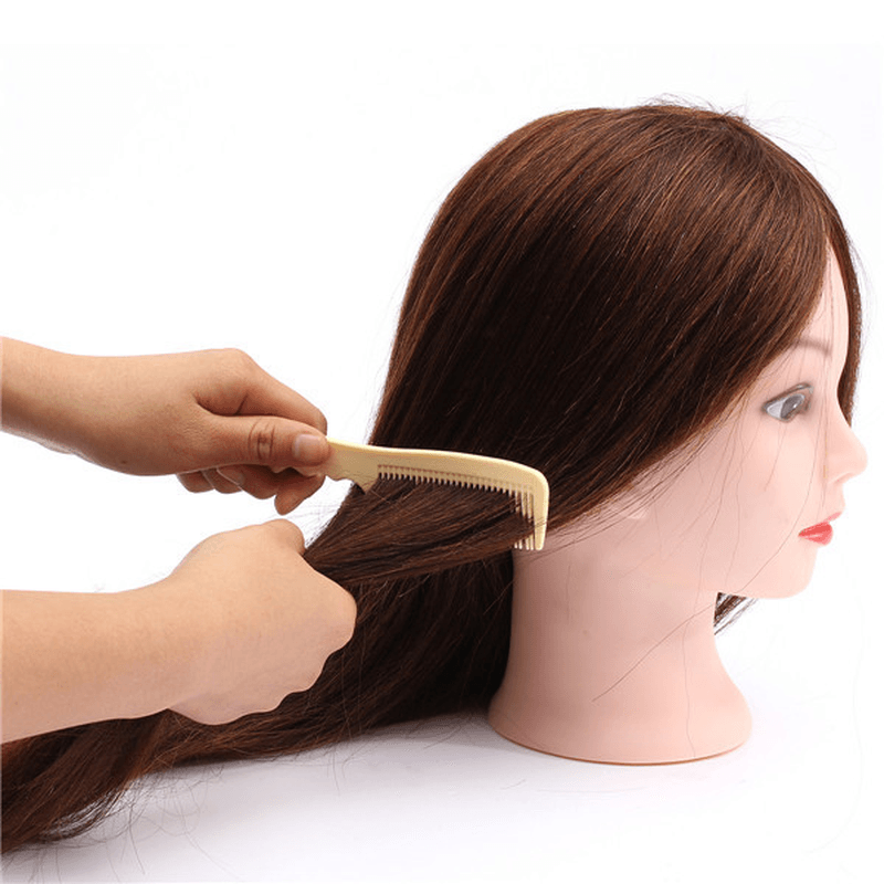 Tête de mannequin et pince pour formation à la coiffure professionnelle de 20 pouces