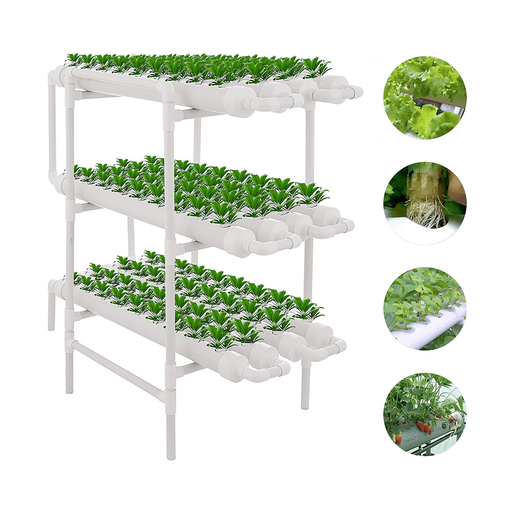 110-220V 3 Layers Hydroponic Site Grow Kit 12 Pipes 108 Plant Sites Hydroponic Growing System Water Culture Garden Plant System for Garden Tool