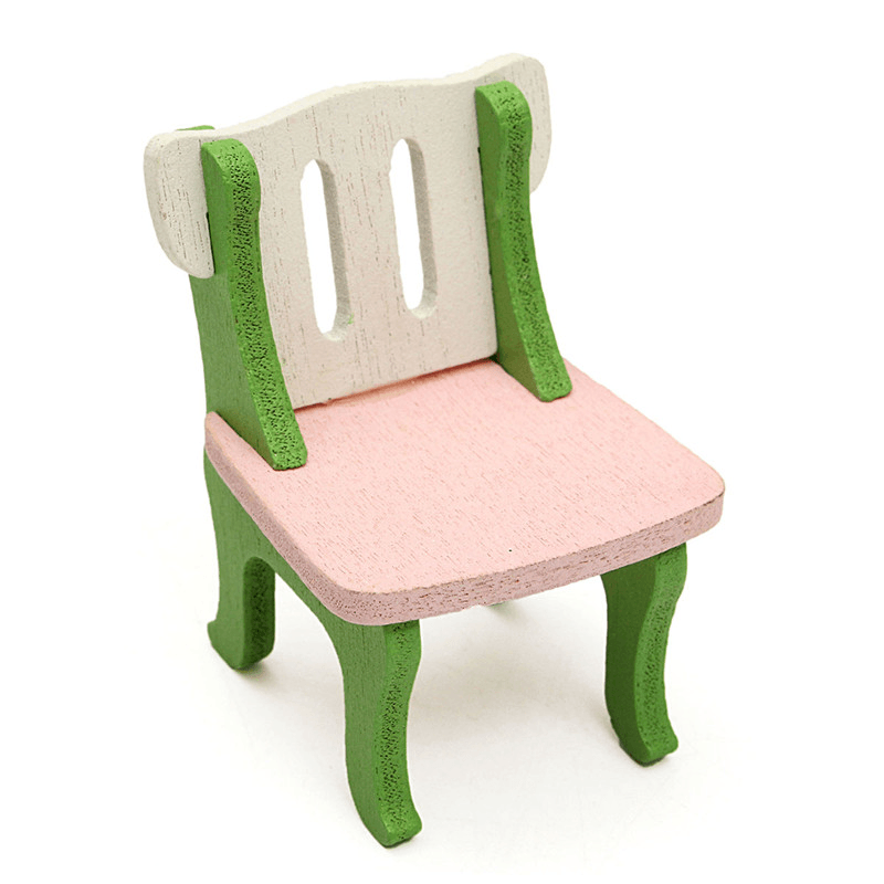 Kit de dormitorio en miniatura para casa de muñecas, juego de muebles de madera, juguete de juego de rol para familias